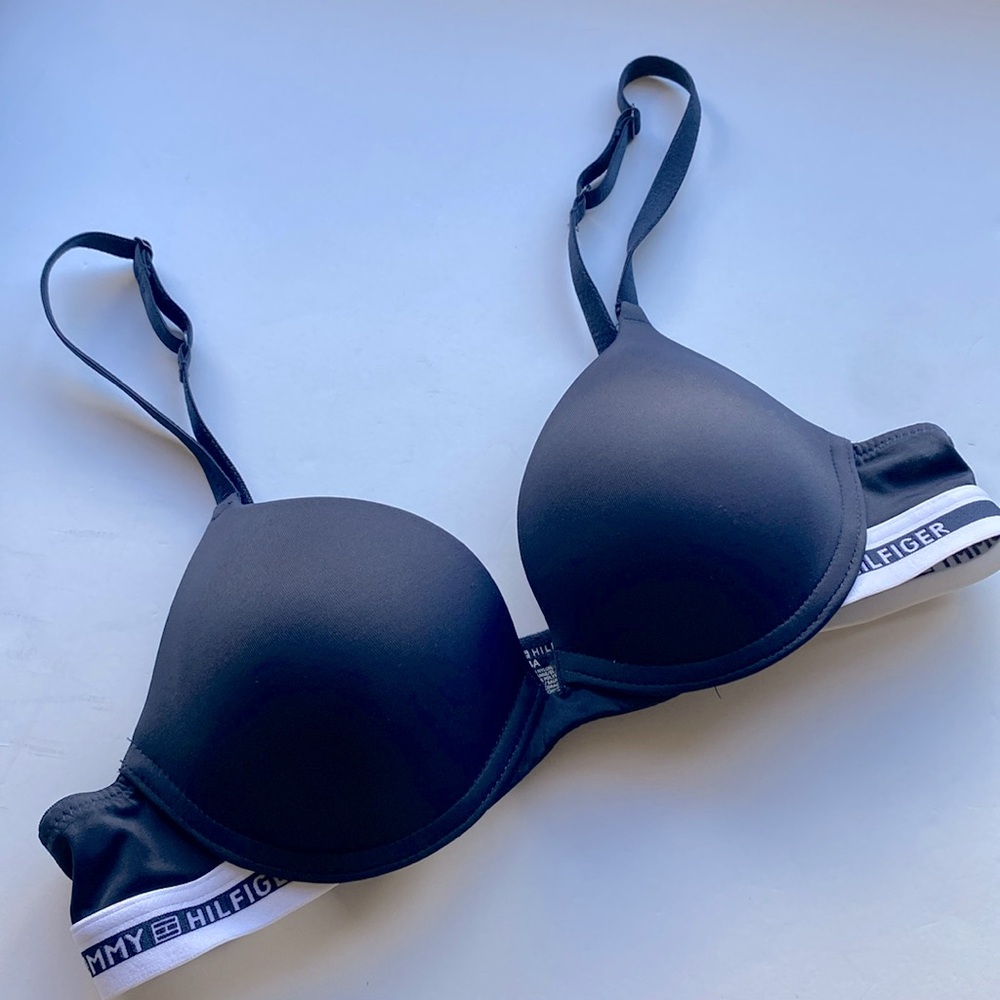 Tommy Hilfiger black padded bra 34A NWOT